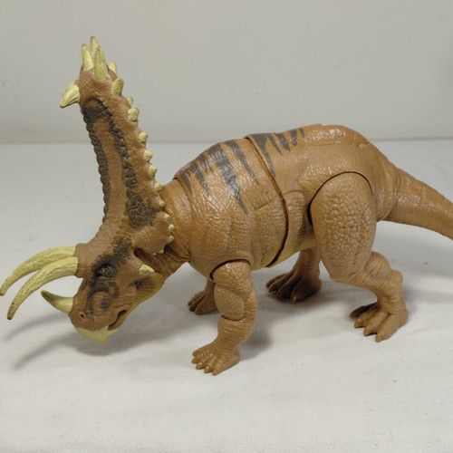 Jurassic World Pentaceratops Mattel used with functional mechanism and lights