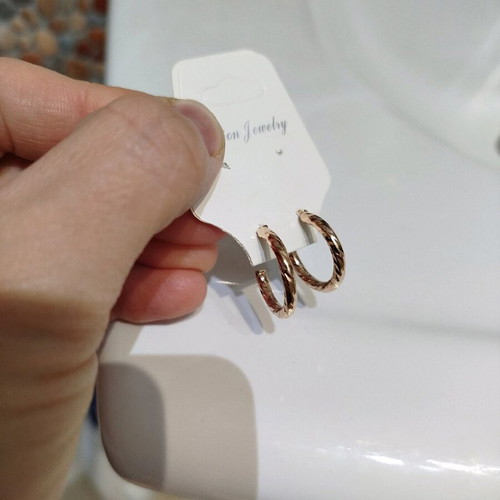 Earrings hoop ring-shaped new