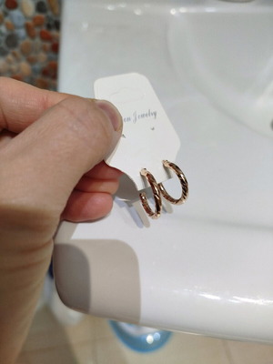Earrings hoop ring-shaped new