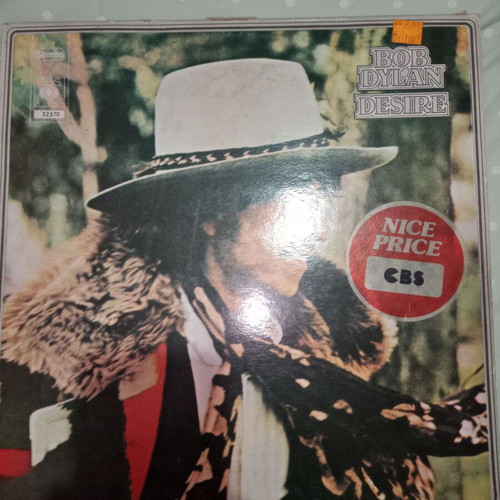 Bob Dylan Desire vinyl record used, rock