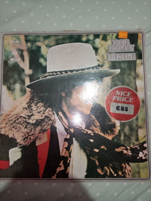 Bob Dylan Desire vinyl record used, rock