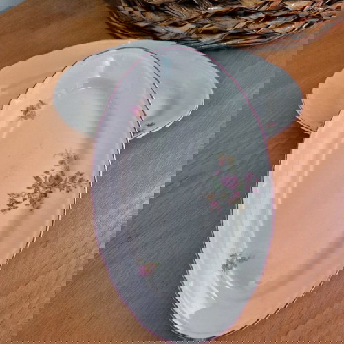 Порцеланови плата като ново, комплект с 6 елипсовидни и 2 подарък