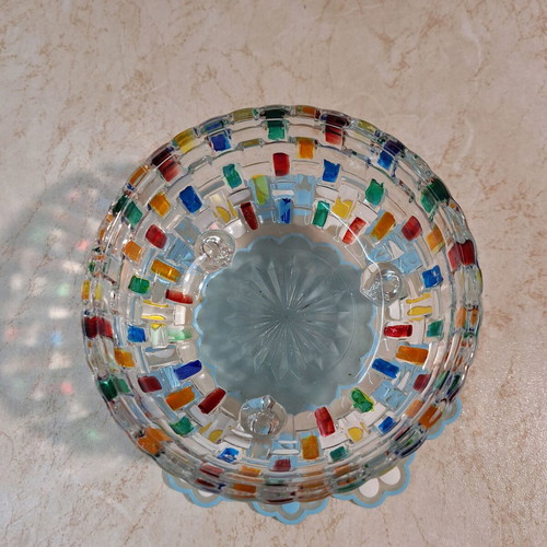 Glass Massive Candy Dish like new