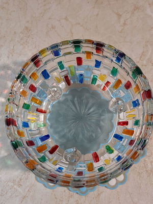 Glass Massive Candy Dish like new