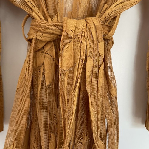 Nadia Rapti kimono long with belt, like new, orange and gold