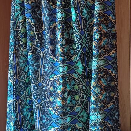 Maxi dress Milk and Honey large used, blue and green