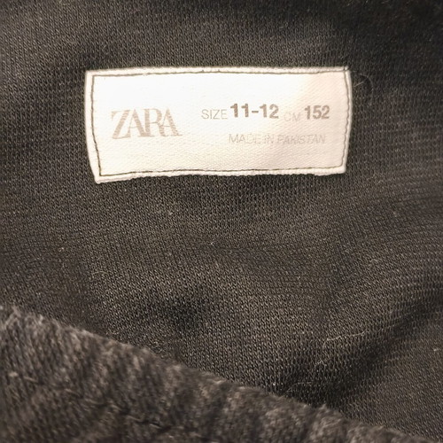 Zara boys' pique fabric bermuda shorts black size 152cm like new