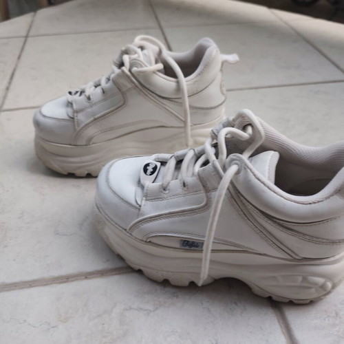 Buffalo chunky shoes, white, size 36