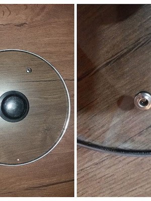 Pot lid used, diameter 23.3 cm
