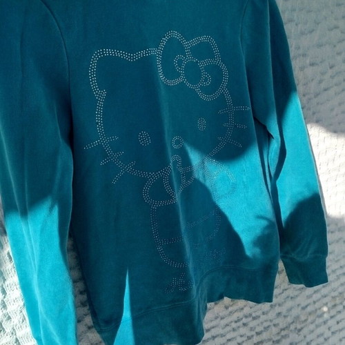 H&M sweatshirt like new, turquoise, size 12-14