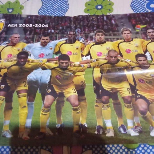 N. Lymberopoulos AEK poster like new, authentic