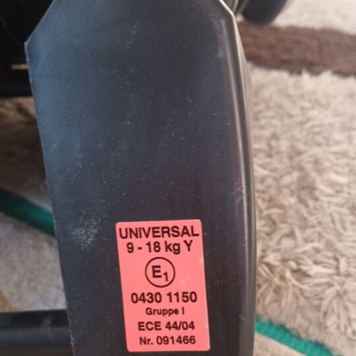 Recaro child car seat used for 9-18 kg children