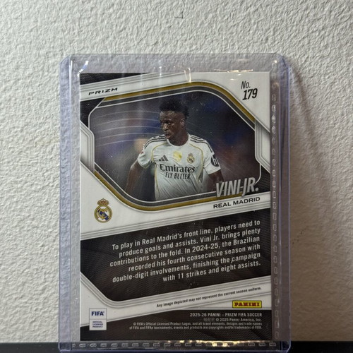 Vinicius Junior Pink Mosaic Panini Prizm 2025/26 card new
