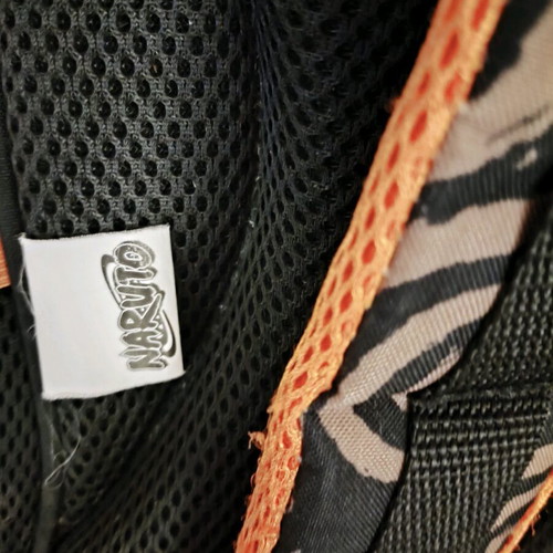 Naruto school backpack like new, authentic Masashi Kishimoto design