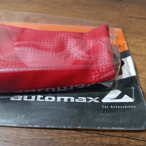 Gear shift boot red leatherette new