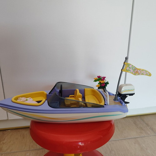 Playmobil boat used for sea adventures