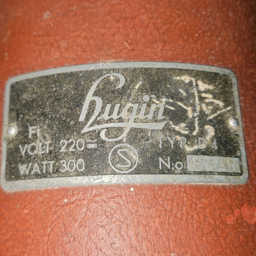 Vintage Hugin D4 electric vacuum used, Swedish made