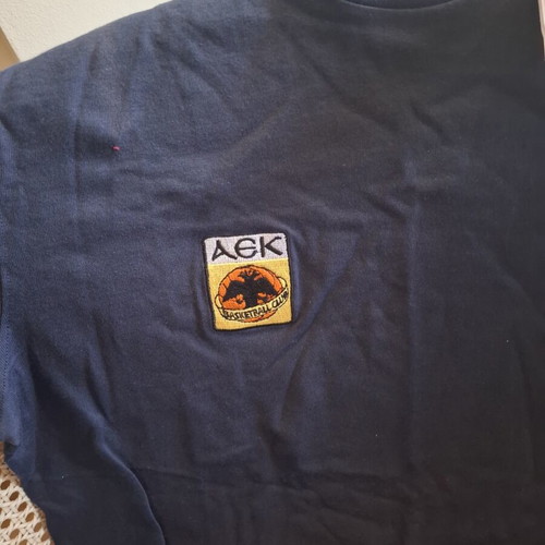 AEK Basketball sweatshirt blue large new, Champion cotton