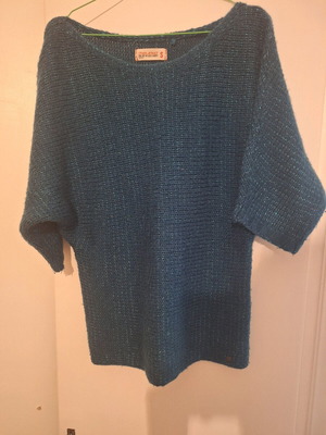 Blend short-sleeve knit like new, blue, size S