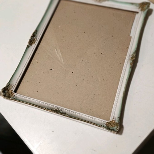Vintage photo frames gypsum, wood and silver-plated like new