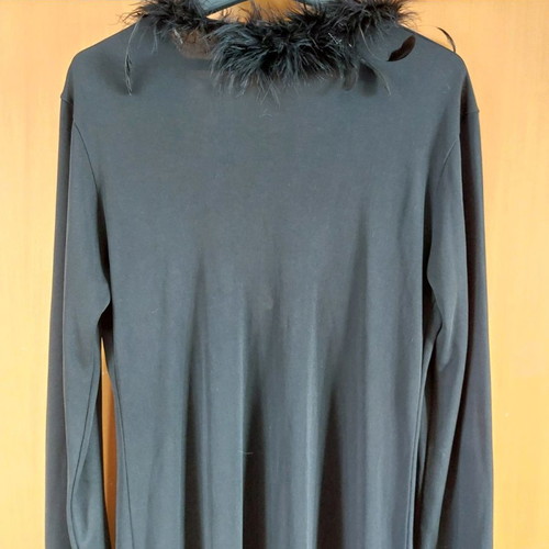 Antonella black cardigan with feathers used XL/XXL