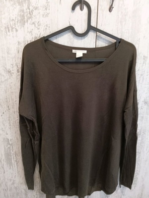 H&M thin sweater medium green like new