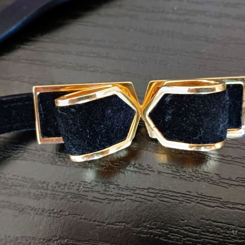 Sonia Rykiel belt like new, adjustable, black suede and leather