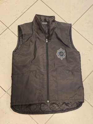 Calif sleeveless children's vest like new, black, size 13-14 years