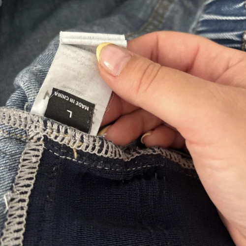 Shein maternity pants large, like new, blue
