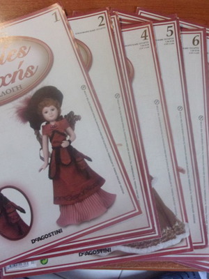 Porcelain Ladies of the Era magazines used, pack of 9 issues DeAgostini
