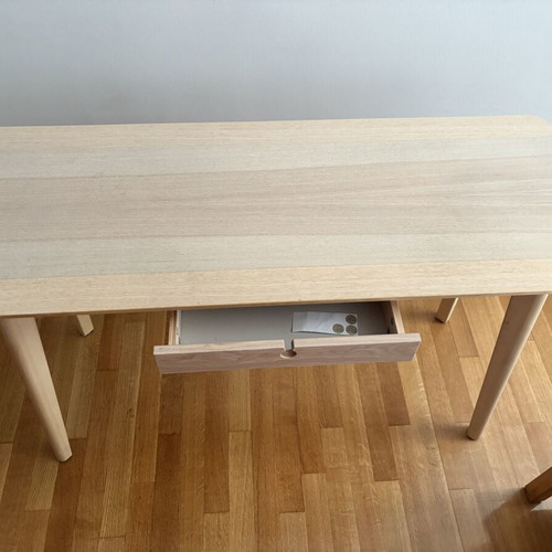 Desk with drawer, oak color