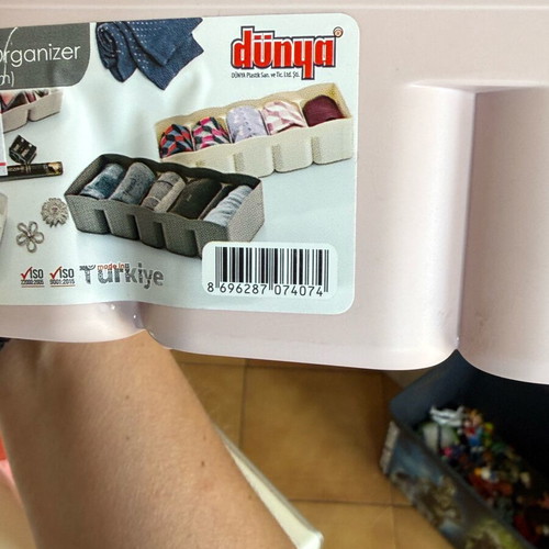 Storage boxes like new, pack of 10 for underwear and cosmetics