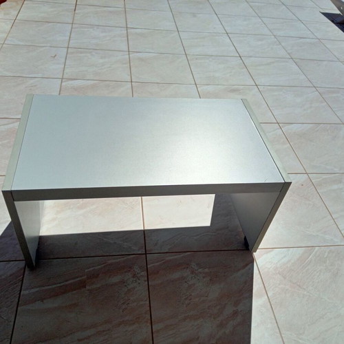Gray open coffee table new for living room or professional space