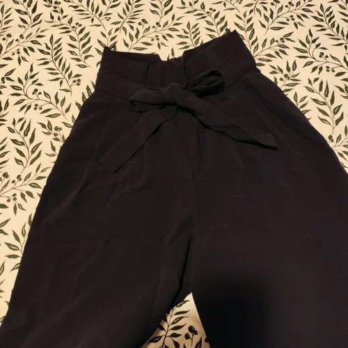 Benetton wide pants dark blue, like new, size S
