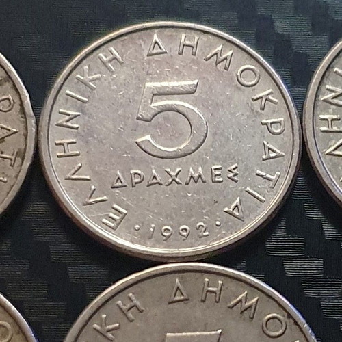 5 Drachma 1992 Third Hellenic Republic new