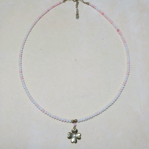 Gregio necklace like new with 925 silver and pink coral