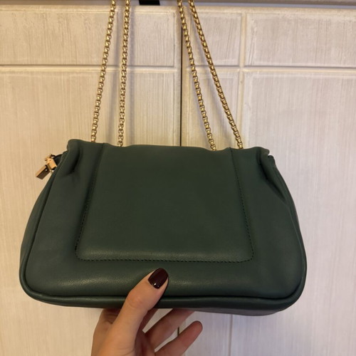 Women's shoulder bag, cypress green