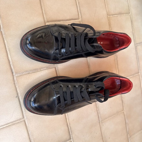 Prada men's shoes like new, black, size 44.5, moccasins