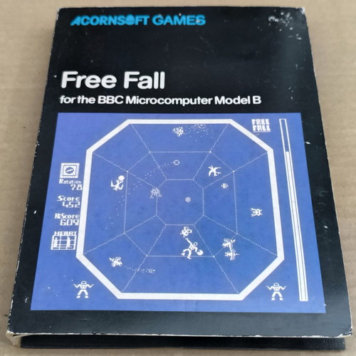 Free Fall Acornsoft for BBC Micro Model B cassette used