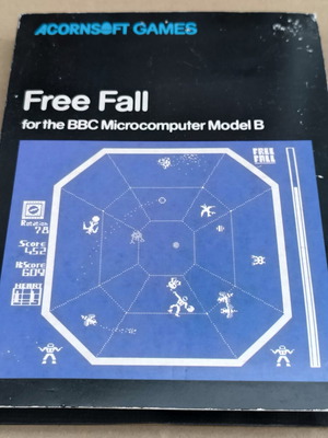 Free Fall Acornsoft for BBC Micro Model B cassette used