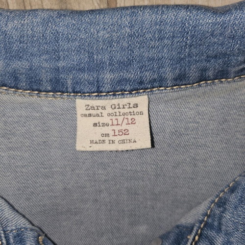 Zara denim vest for girl 11-12 like new