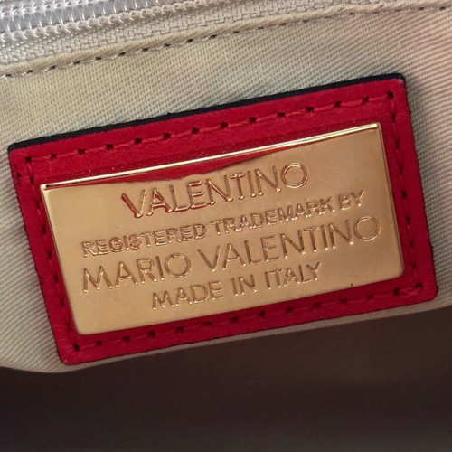Valentino leather shoulder bag like new, red with dent