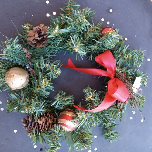 Christmas wreath new decorated