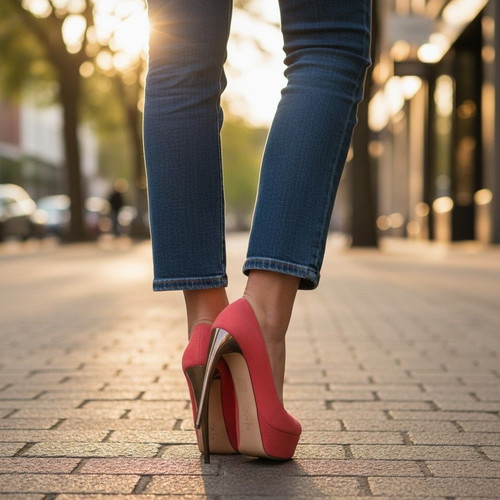 Alexander McQueen coral suede platform pumps EU 37 used