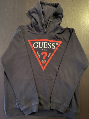 Guess hoodie blue like new, age 14