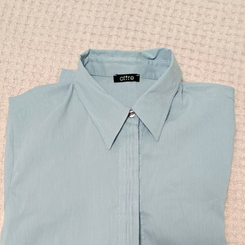 Oltre Blue Striped Shirt Refurbished, Size S