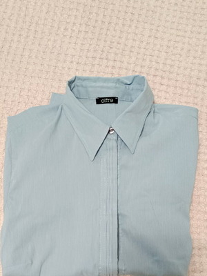 Oltre Blue Striped Shirt Refurbished, Size S