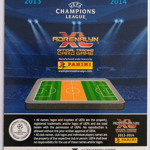 Joel Campbell Olympiacos collectible card Panini UEFA Champions League Adrenalyn XL 2013-2014