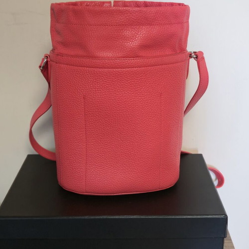 Furla shoulder bag used, red and pink leather crossbody