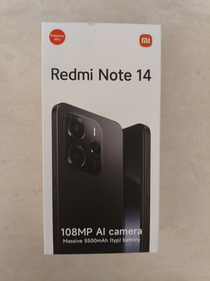 Xiaomi Redmi Note 14 8GB RAM 256GB ROM καινούργιο, μαύρο